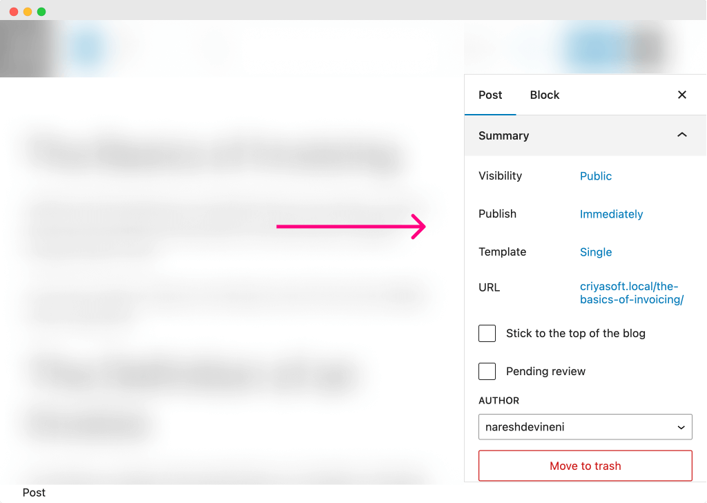 Tabs of the Sidebar